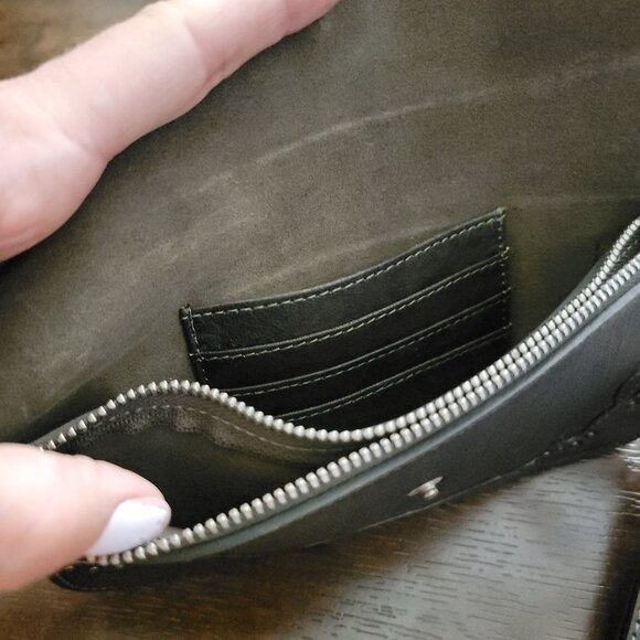 Free People Western Stud Wallet Womens Leather Country Western Rustic Boho Chic - Picture 6 of 9